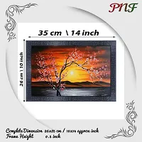 pnf Landscape hand painting scenery art Wood Frames with Acrylic Sheet (Glass) 19715-(10 * 14inch,Multicolour,Synthetic)-thumb1