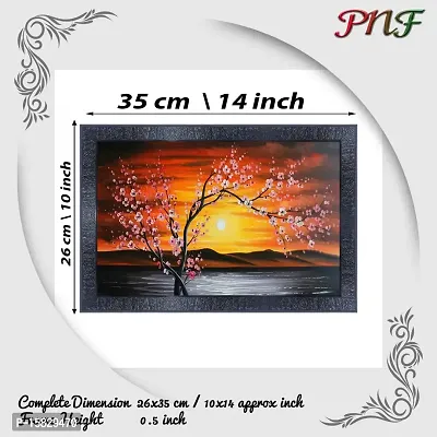 pnf Landscape hand painting scenery art Wood Frames with Acrylic Sheet (Glass) 19715-(10 * 14inch,Multicolour,Synthetic)-thumb2