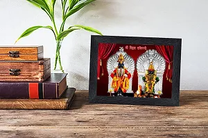 pnf Shri Vitthal Rukmini Religious Wood Photo Frames with Acrylic Sheet (Glass) for Worship/Pooja(photoframe,Multicolour,6x8inch)-20435-thumb1