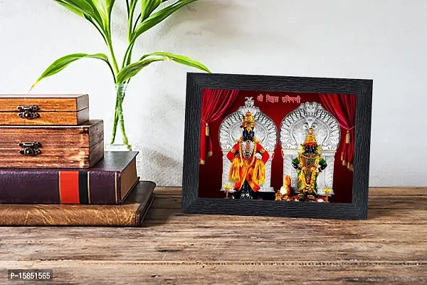 pnf Shri Vitthal Rukmini Religious Wood Photo Frames with Acrylic Sheet (Glass) for Worship/Pooja(photoframe,Multicolour,6x8inch)-20435-thumb2