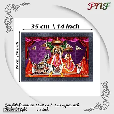 pnf Govind Dev Ji Temple Religious Wood Photo Frames with Acrylic Sheet (Glass) for Worship/Pooja(10 * 14inch,Multicolour,Synthetic)-20834-thumb2