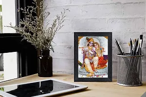 pnf Radha kishna Religious Wood Photo Frames with Acrylic Sheet (Glass) for Worship/Pooja(photoframe,Multicolour,6x8inch)-20344-thumb1