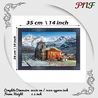 pnf Kedarnath Temple Religious Wood Photo Frames with Acrylic Sheet (Glass) for Worship/Pooja(10 * 14inch,Multicolour,Synthetic)-20789-thumb1