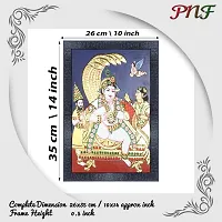 pnf Classical Tanjore art Wood Photo Frames with Acrylic Sheet (Glass) 21079(10 * 14inch,Multicolour,Synthetic)-thumb1