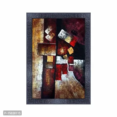 pnf modern abstract art Wood Photo Frames with Acrylic Sheet (Glass) (10 * 14inch,Multicolour,Synthetic) 2382