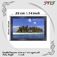 pnf Natural Landscape scenery art Wood Frames with Acrylic Sheet (Glass) 8345-(10 * 14inch,Multicolour,Synthetic)-thumb1