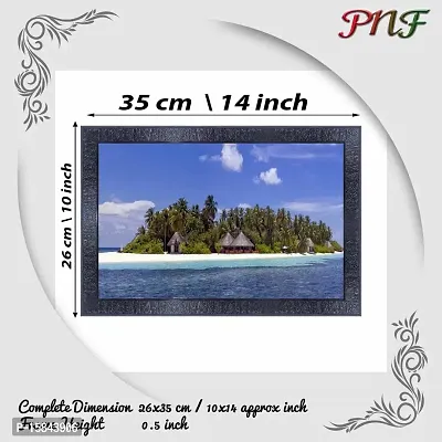 pnf Natural Landscape scenery art Wood Frames with Acrylic Sheet (Glass) 8345-(10 * 14inch,Multicolour,Synthetic)-thumb2