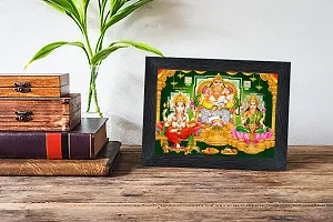 pnf Laxmi Ganeshji Diwali Puja Religious Wood Photo Frames with Acrylic Sheet (Glass) for Worship/Pooja(photoframe,Multicolour,6x8inch)-22347-thumb1