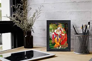 pnf Radha kishna Religious Wood Photo Frames with Acrylic Sheet (Glass) for Worship/Pooja(photoframe,Multicolour,6x8inch)-20071-thumb1