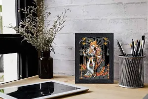 pnf Radha kishna Religious Wood Photo Frames with Acrylic Sheet (Glass) for Worship/Pooja(photoframe,Multicolour,6x8inch)-20044-thumb1