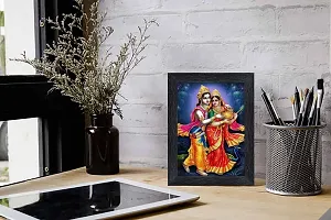 pnf Radha kishna Religious Wood Photo Frames with Acrylic Sheet (Glass) for Worship/Pooja(photoframe,Multicolour,6x8inch)-20035-thumb1