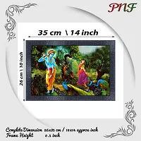 pnf Radha Krishna Wood Photo Frames with Acrylic Sheet (Glass) 17628-(10 * 14inch,Multicolour,Synthetic)-thumb1