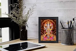 pnf Diwali Puja (laxmiji, Ganeshji,Saraswatiji) Religious Wood Photo Frames with Acrylic Sheet (Glass) for Worship/Pooja(photoframe,Multicolour,6x8inch) 20042-thumb1