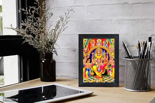 pnf narsingh god Religious Wood Photo Frames with Acrylic Sheet (Glass) for Worship/Pooja(photoframe,Multicolour,6x8inch)-22397-thumb2