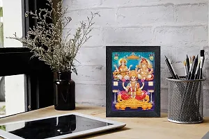 pnf Diwali Puja (laxmiji, Ganeshji,Saraswatiji) Religious Wood Photo Frames with Acrylic Sheet (Glass) for Worship/Pooja(photoframe,Multicolour,6x8inch) 20731-thumb1