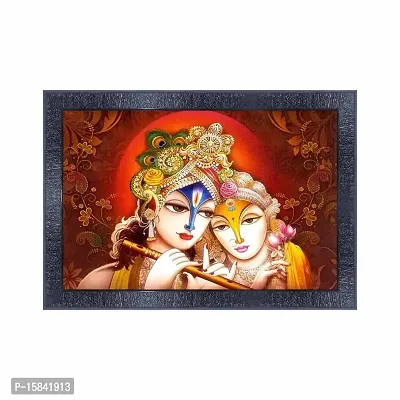 pnf Radha Krishna Wood Photo Frames with Acrylic Sheet (Glass) 5057-(10 * 14inch,Multicolour,Synthetic)