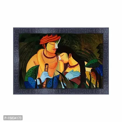 pnf Radha Krishna Wood Photo Frames with Acrylic Sheet (Glass) 3117-(10 * 14inch,Multicolour,Synthetic)