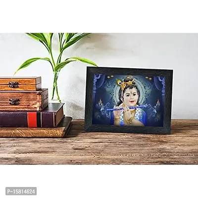 PnF Bal Krishna (Baby) Religious Wood Photo Frames with Acrylic Sheet (Glass) for Worship/Pooja(photoframe,Multicolour,8x6inch)-19015--thumb2