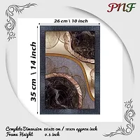 pnf modern abstract art Wood Photo Frames with Acrylic Sheet (Glass) (10 * 14inch,Multicolour,Synthetic) 2631-thumb1