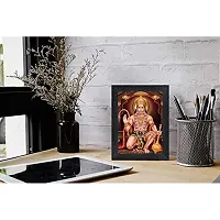 PnF Hanuman Religious Wood Photo Frames with Acrylic Sheet (Glass) for Worship/Pooja(photoframe,Multicolour,8x6inch)-20129, Medium (PNF-20129-photoframe-5x7), Wall Mount-thumb1