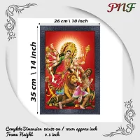 pnf Kali mata ji Religious Wood Photo Frames with Acrylic Sheet (Glass) for Worship/Pooja 20894(10 * 14inch,Multicolour,Synthetic)-thumb1