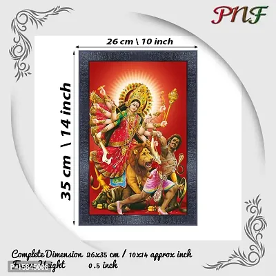 pnf Kali mata ji Religious Wood Photo Frames with Acrylic Sheet (Glass) for Worship/Pooja 20894(10 * 14inch,Multicolour,Synthetic)-thumb2