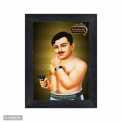 pnf Chandra Shekhar Azad Wood Photo Frames with Acrylic Sheet (Glass)(photoframe,Multicolour,6x8inch)-19731