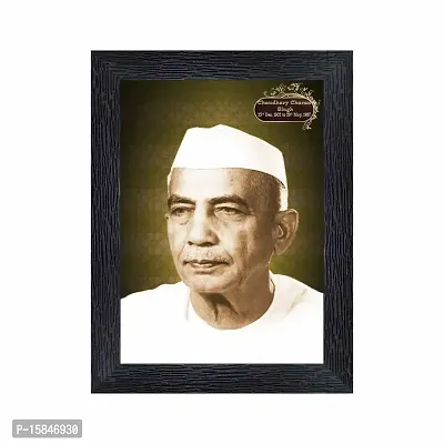 pnf chaudhary charan Singh Wood Photo Frames with Acrylic Sheet (Glass)(photoframe,Multicolour,6x8inch)-19819