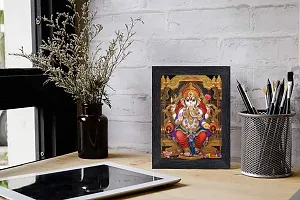 pnf Ganeshji Religious Wood Photo Frames with Acrylic Sheet (Glass) for Worship/Pooja(photoframe,Multicolour,6x8inch)-20190-thumb1