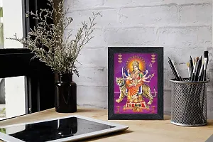 pnf Durga Maa Religious Wood Photo Frames with Acrylic Sheet (Glass) for Worship/Pooja(photoframe,Multicolour,6x8inch)-20640-thumb1