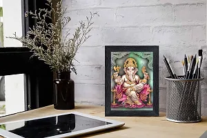 pnf Ganeshji Religious Wood Photo Frames with Acrylic Sheet (Glass) for Worship/Pooja(photoframe,Multicolour,6x8inch)-20118-thumb1