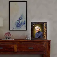 pnf A. P. J. Abdul Kalam Wood Photo Frames with Acrylic Sheet (Glass)(9 * 7.75inch, Multicolor, MDF)-19734-thumb1