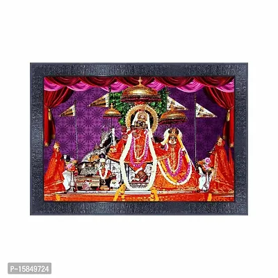 pnf Govind Dev Ji Temple Religious Wood Photo Frames with Acrylic Sheet (Glass) for Worship/Pooja(10 * 14inch,Multicolour,Synthetic)-20834