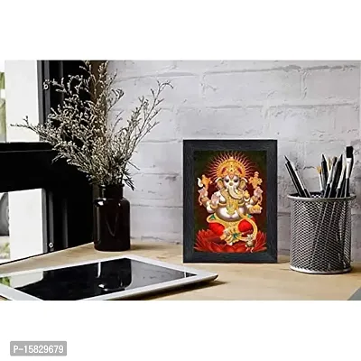 PnF Ganeshji Religious Wood Photo Frames with Acrylic Sheet (Glass) for Worship/Pooja(photoframe,Multicolour,8x6inch)-20114-thumb2