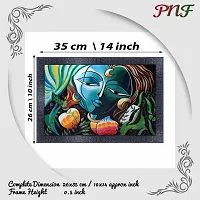 pnf Radha Krishna Wood Photo Frames with Acrylic Sheet (Glass) 3204-(10 * 14inch,Multicolour,Synthetic)-thumb1