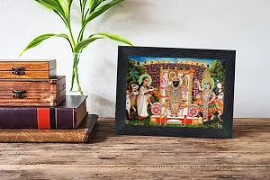 pnf shrinathji yamunaji mahaprabhuji Religious Wood Photo Frames with Acrylic Sheet (Glass) for Worship/Pooja(photoframe,Multicolour,6x8inch)-22556-thumb1