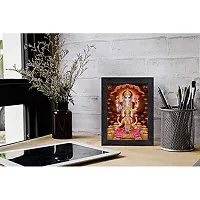 PnF Diwali Puja (laxmiji, Ganeshji,Saraswatiji) Religious Wood Photo Frames with Acrylic Sheet (Glass) for Worship/Pooja(photoframe,Multicolour,8x6inch) 20042-thumb1