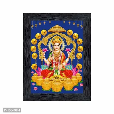 pnf Diwali Puja (laxmiji, Ganeshji,Saraswatiji) Religious Wood Photo Frames with Acrylic Sheet (Glass) for Worship/Pooja(photoframe,Multicolour,6x8inch) 22369