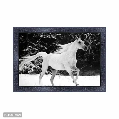 pnf Vastu Horse Frames Wood Photo Frames with Acrylic Sheet (Glass) 7502-(10 * 14inch,Multicolour,Synthetic)-thumb0