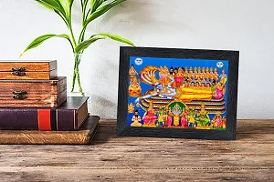 pnf Vishnu laxmi ji Religious Wood Photo Frames with Acrylic Sheet (Glass) for Worship/Pooja(photoframe,Multicolour,6x8inch)-22365-thumb1