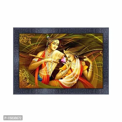 pnf Radha Krishna Wood Photo Frames with Acrylic Sheet (Glass) 14525-(10 * 14inch,Multicolour,Synthetic)