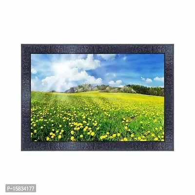 pnf Natural Landscape scenery art Wood Frames with Acrylic Sheet (Glass) 8480-(10 * 14inch,Multicolour,Synthetic)