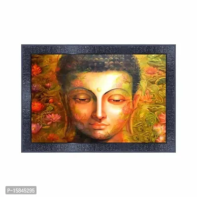 pnf Buddha Wood Photo Frames with Acrylic Sheet (Glass) 11751(10 * 14inch,Multicolour,Synthetic)