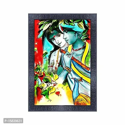 pnf Radha Krishna Wall Painting Synthetic frame-12053(10 * 14inch,Multicolour,Synthetic)