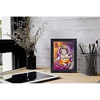 PnF Bal Krishna (Baby) Religious Wood Photo Frames with Acrylic Sheet (Glass) for Worship/Pooja(photoframe,Multicolour,8x6inch)-20753--thumb1