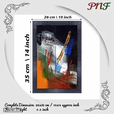 pnf modern abstract art Wood Photo Frames with Acrylic Sheet (Glass) (10 * 14inch,Multicolour,Synthetic) 6859-thumb2