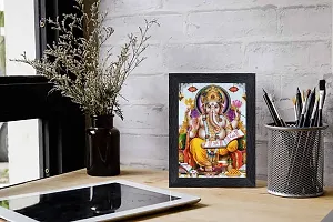 pnf Ganeshji Religious Wood Photo Frames with Acrylic Sheet (Glass) for Worship/Pooja(photoframe,Multicolour,6x8inch)-20367-thumb1