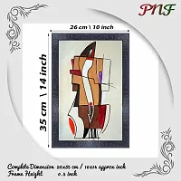 pnf modern abstract art Wood Photo Frames with Acrylic Sheet (Glass) (10 * 14inch,Multicolour,Synthetic) 2808-thumb1