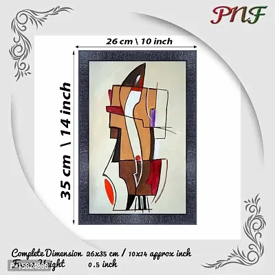 pnf modern abstract art Wood Photo Frames with Acrylic Sheet (Glass) (10 * 14inch,Multicolour,Synthetic) 2808-thumb2