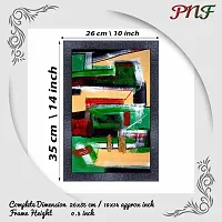 pnf modern abstract art Wood Photo Frames with Acrylic Sheet (Glass) (10 * 14inch,Multicolour,Synthetic) 6272-thumb1